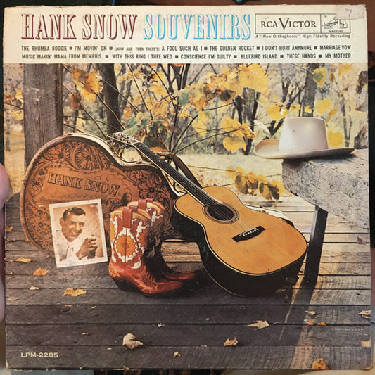 Hank Snow : Hank Snow's Souvenirs (LP, Album, Mono)