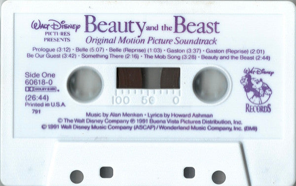 Alan Menken, Howard Ashman : Beauty And The Beast (Original Motion Picture Soundtrack) (Cass, Album)