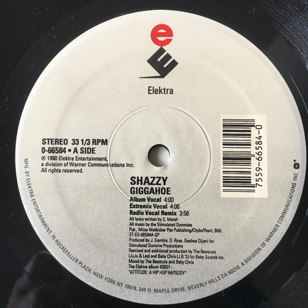 Shazzy - Giggahoe (12") (VG) - Endless Media