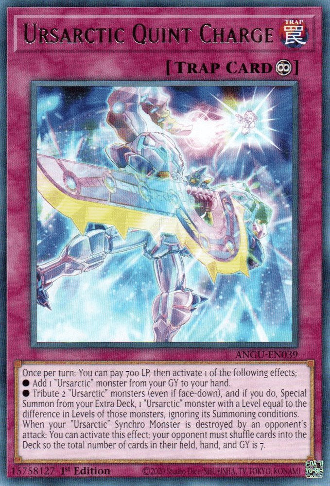 Ursarctic Quint Charge [ANGU - ANGU-EN039] Yu-Gi-Oh Trading Card