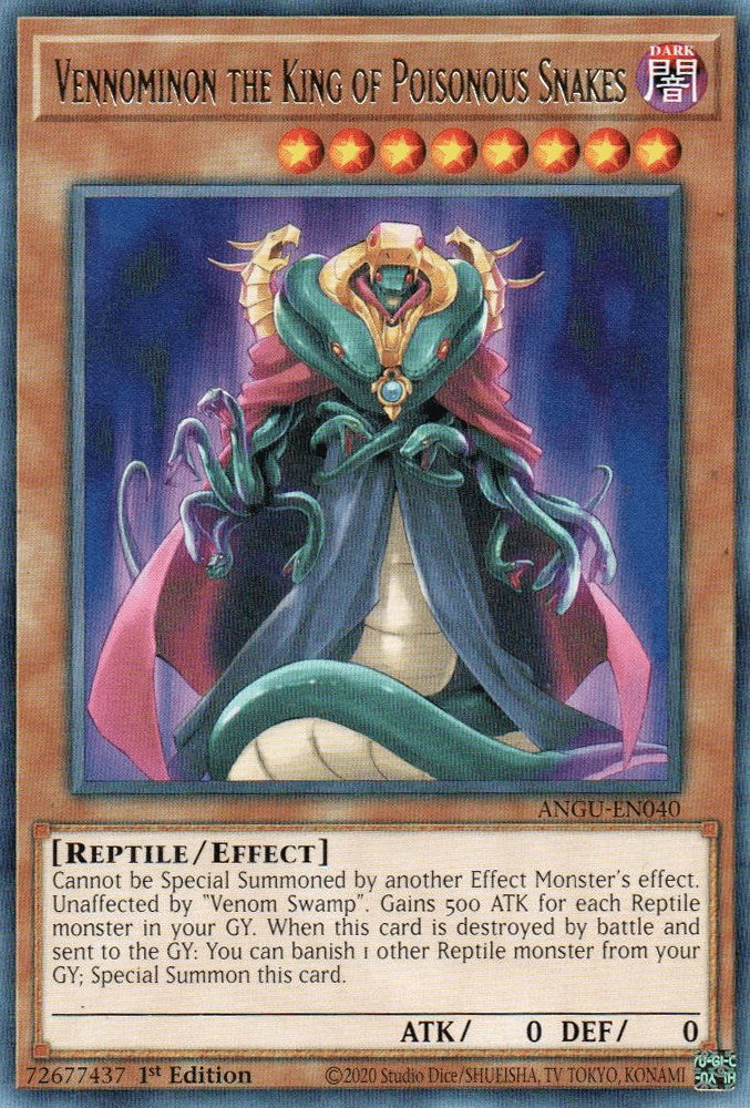 Vennominon the King of Poisonous Snakes [ANGU - ANGU-EN040] Yu-Gi-Oh Trading Card