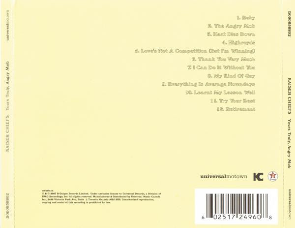Kaiser Chiefs : Yours Truly, Angry Mob (CD, Album)