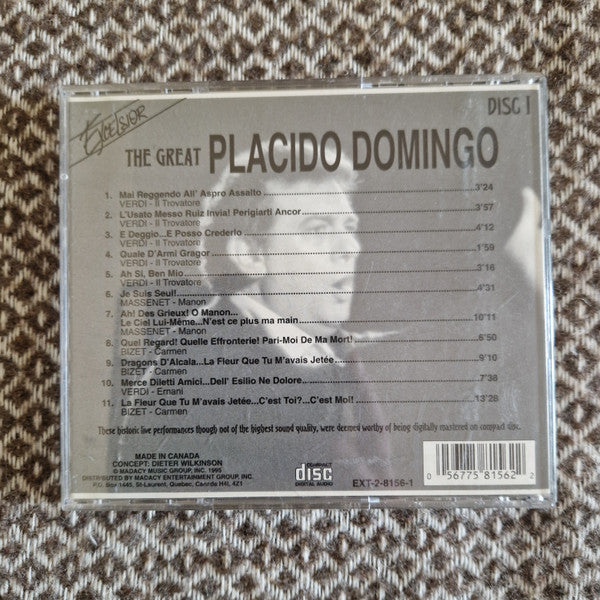 Placido Domingo : The Great Placido Domingo. Disc 1 (CD, Album)