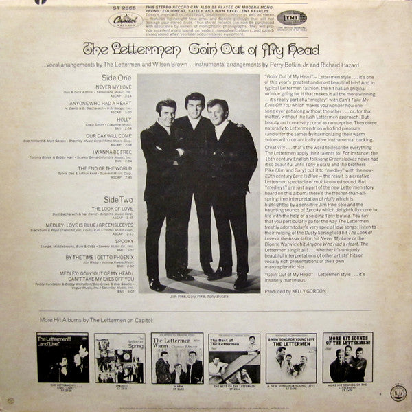 The Lettermen : Goin' Out Of My Head (LP, Album, Los)