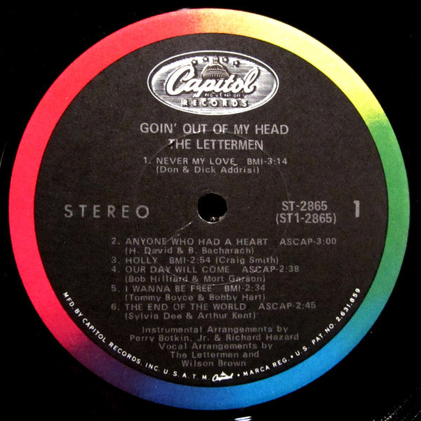 The Lettermen : Goin' Out Of My Head (LP, Album, Los)