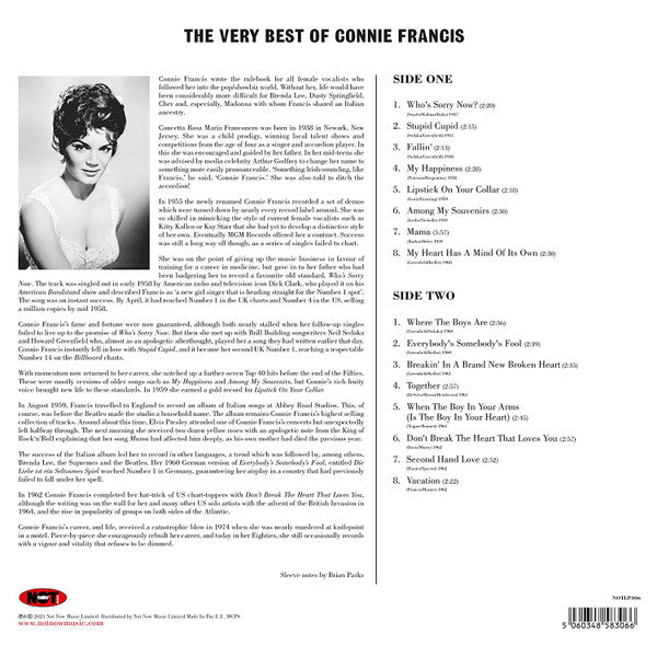 Connie Francis : The Very Best of Connie Francis (LP, Comp, Pur)