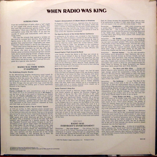 No Artist - When Radio Was King (LP) (VG+) - Endless Media