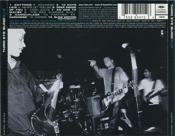 Third Eye Blind : Blue (CD, Album, Enh, RE)