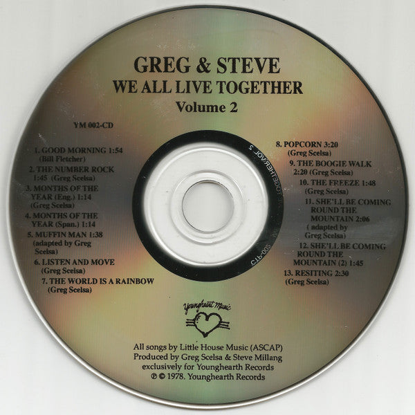 Greg And Steve : We All Live Together, Volume 2 (CD, Album, RE, RP)