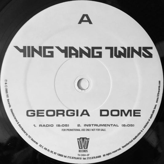 Ying Yang Twins - Georgia Dome (12") (NM or M-) - Endless Media