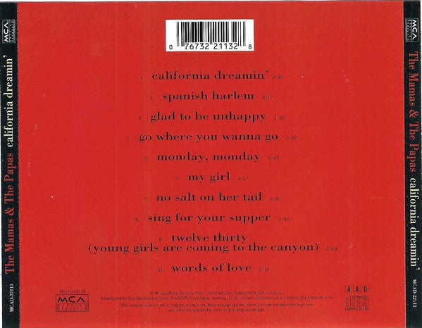 The Mamas & The Papas : California Dreamin' (CD, Comp, RE)