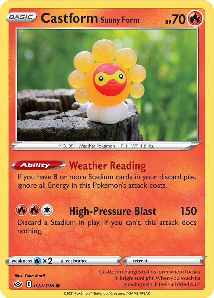 Castform Sunny Form [SWSH06 - 022/198] Pokemon Trading Card