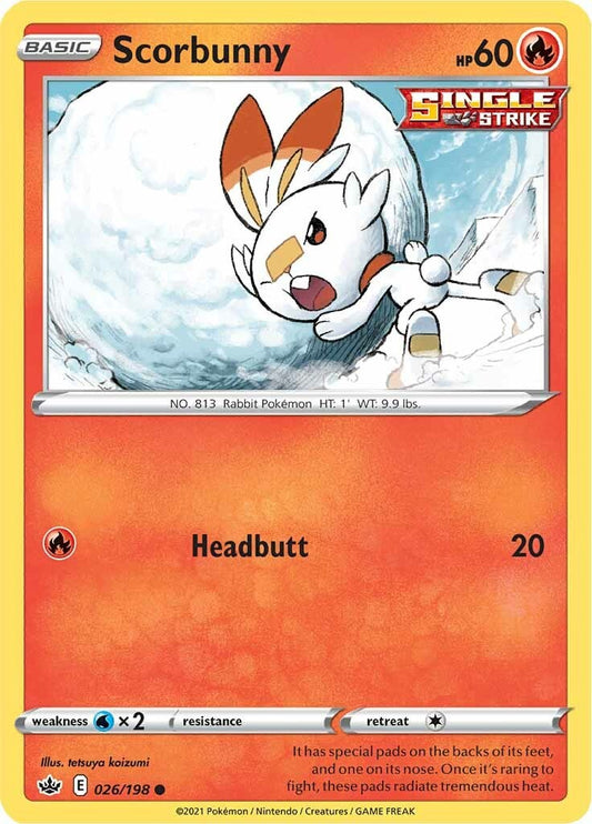 Scorbunny [SWSH06 - 026/198] Pokemon Trading Card