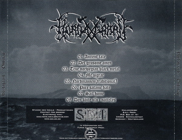Hordagaard : Ondskap (CD, Album, RE)