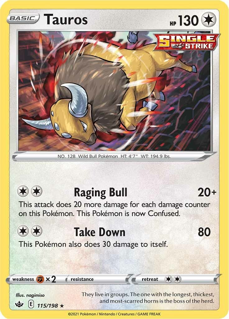 Tauros [SWSH06 - 115/198] Pokemon Trading Card