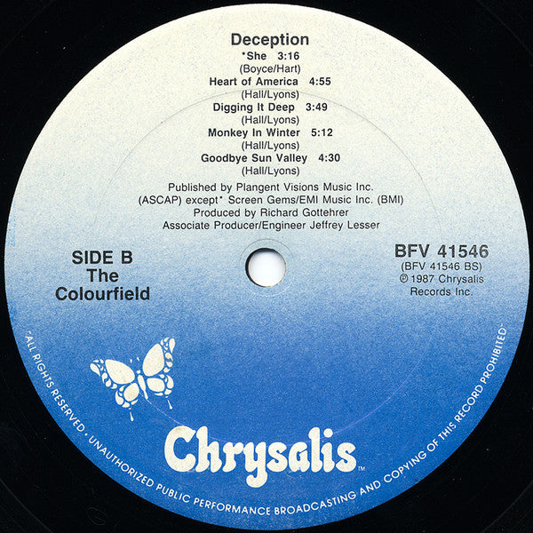 The Colourfield : Deception (LP, Album)