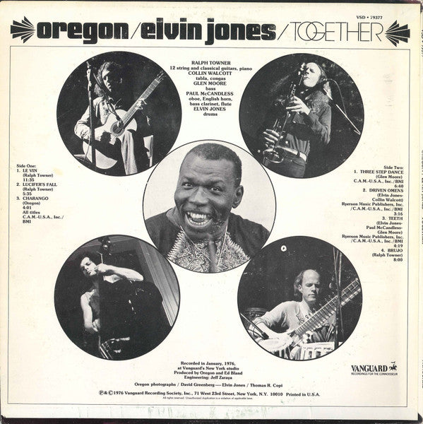 Oregon / Elvin Jones : Together (LP, Album)