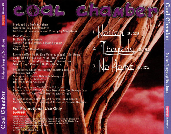 Coal Chamber : Notion/Tragedy/No Home (CD, Promo, Smplr)