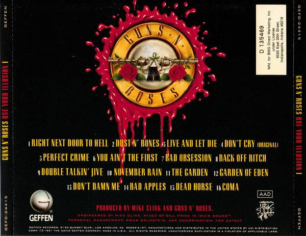 Guns N' Roses : Use Your Illusion I (CD, Album, Club)