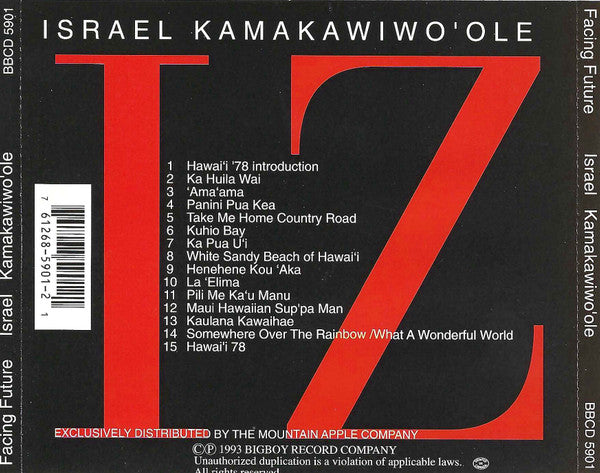 Israel Kamakawiwo'ole : Facing Future (CD, Album, RE)
