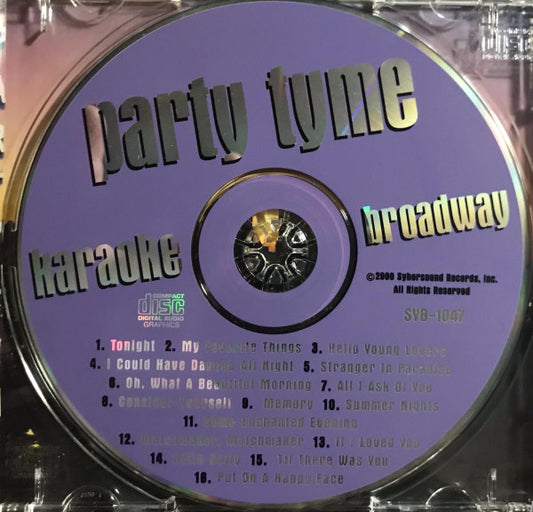 Unknown Artist : Party Tyme Karaoke - Broadway (CD+G)