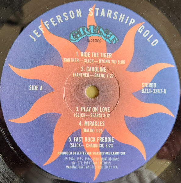 Jefferson Starship : Gold (LP, Comp + 7", Single)