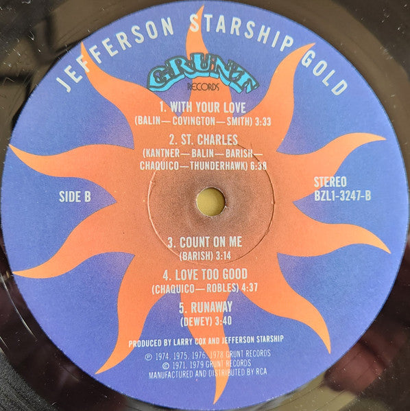 Jefferson Starship : Gold (LP, Comp + 7", Single)
