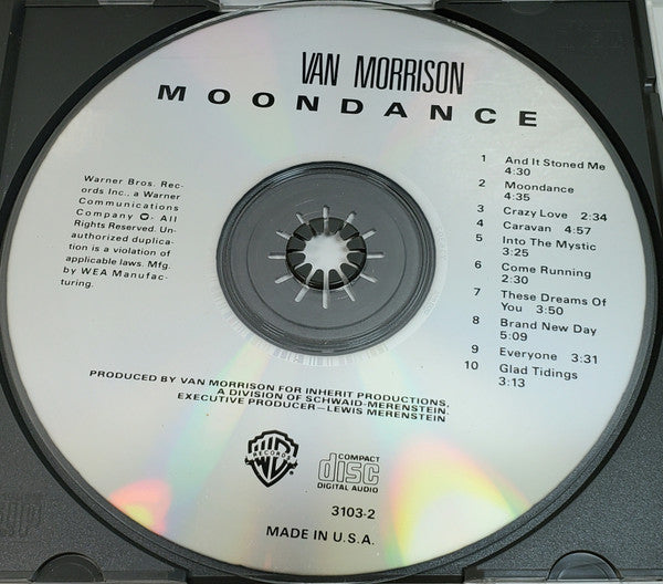 Van Morrison : Moondance (CD, Album, RE, RP, Cin)