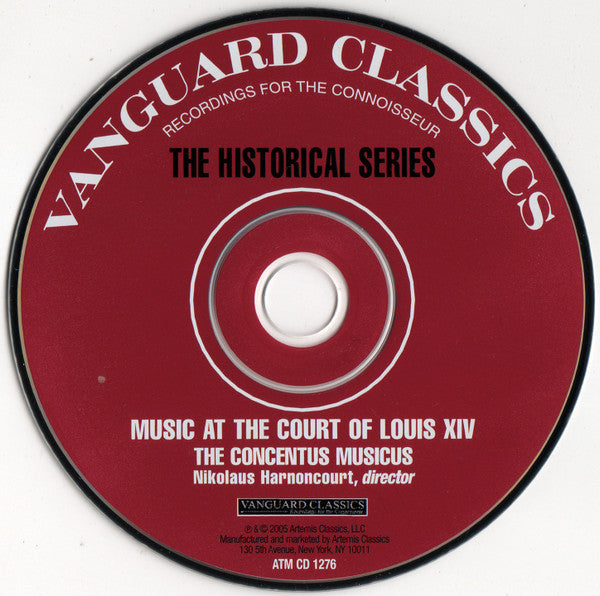 Marin Marais, François Couperin, Jacques Martin Hotteterre - Concentus Musicus Wien, Nikolaus Harnoncourt - Music At The Court Of Louis XIV (CD) (VG+) - Endless Media