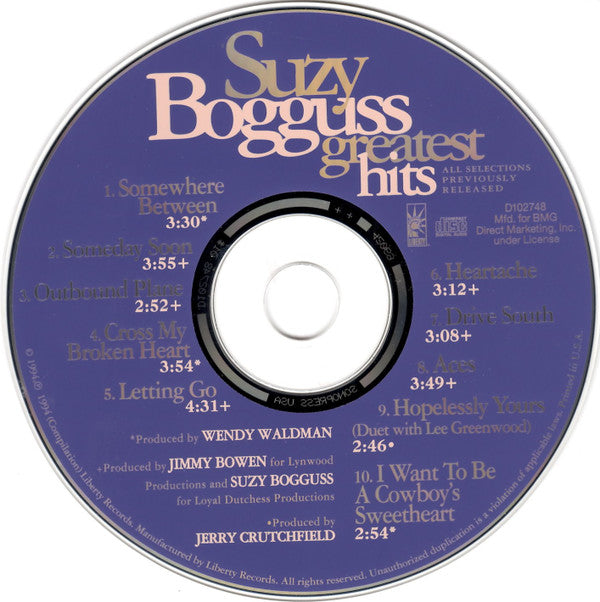 Suzy Bogguss : Greatest Hits (CD, Comp, Club, RM)