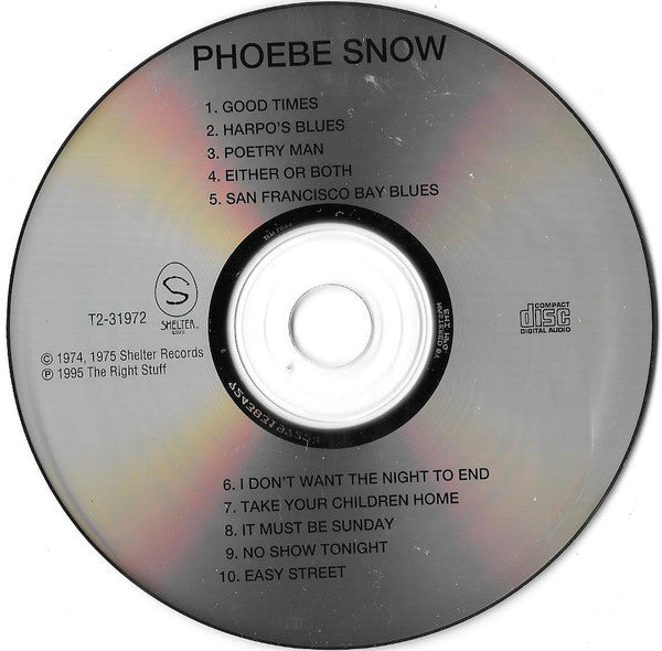 Phoebe Snow : Phoebe Snow (CD, Album, RE)