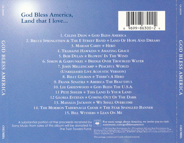Various : God Bless America (CD, Comp)