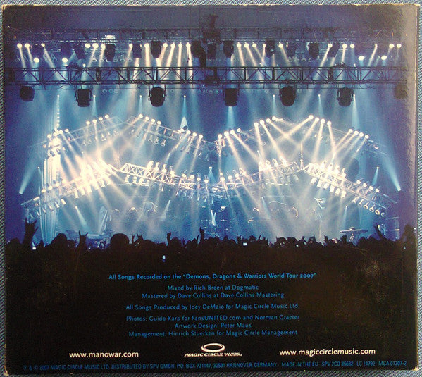 Manowar : Gods Of War Live (CD + CD, Enh + Album, Dig)