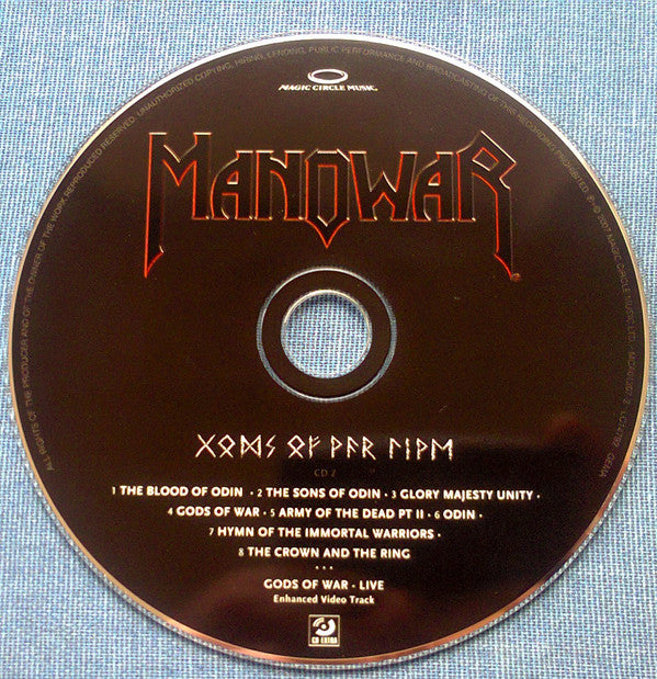Manowar : Gods Of War Live (CD + CD, Enh + Album, Dig)