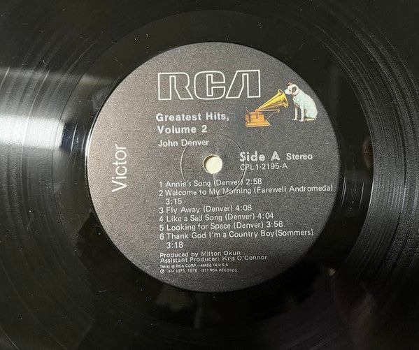 John Denver : John Denver's Greatest Hits, Volume 2 (LP, Comp)