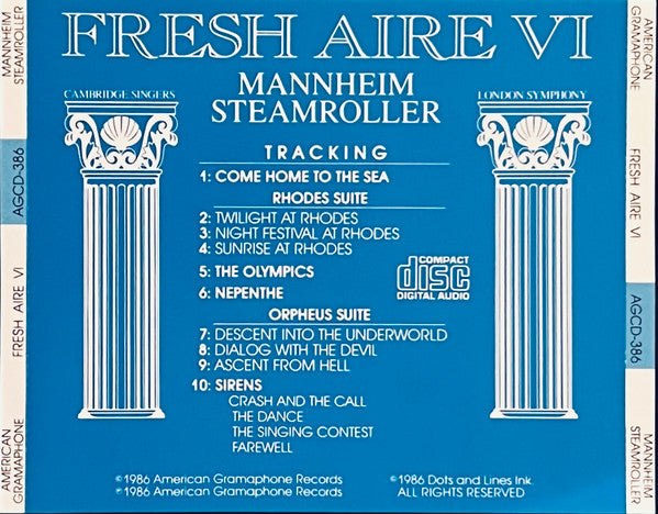 Mannheim Steamroller : Fresh Aire VI (CD, Album, RE, DAD)
