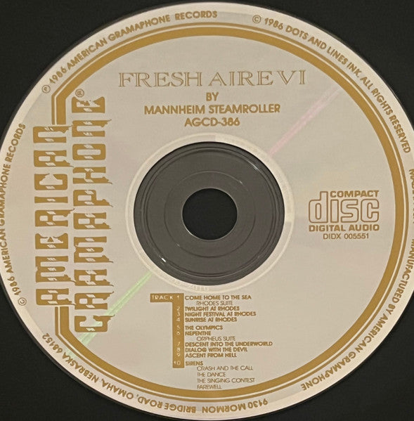 Mannheim Steamroller : Fresh Aire VI (CD, Album, RE, DAD)