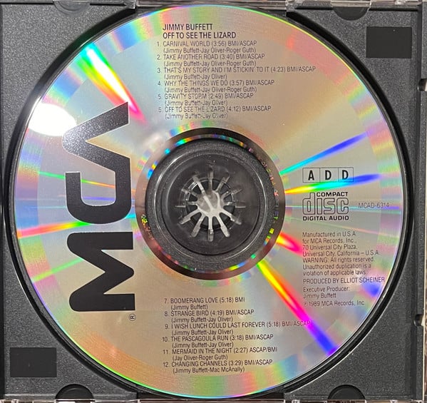 Jimmy Buffett : Off To See The Lizard (CD, Album, RE, UNI)