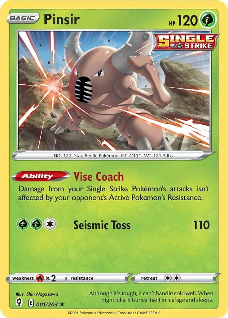 Pinsir [SWSH07 - 001/203] Pokemon Trading Card