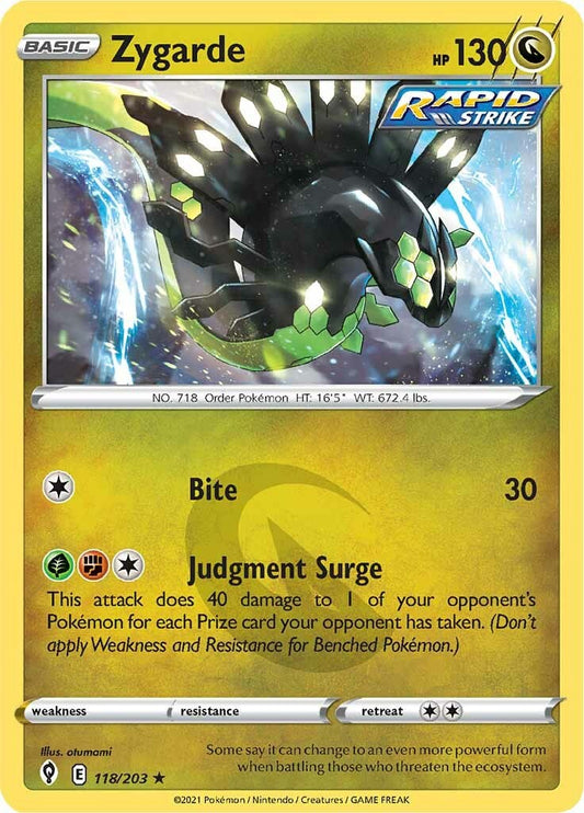 Zygarde [SWSH07 - 118/203] Pokemon Trading Card