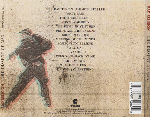 Bad Religion : The Dissent Of Man (CD, Album)