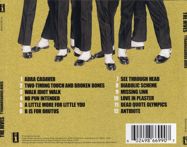 The Hives : Tyrannosaurus Hives (CD, Album)