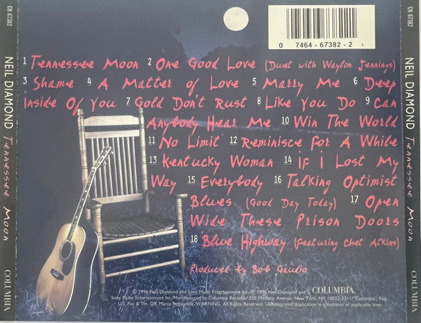 Neil Diamond : Tennessee Moon (CD, Album)