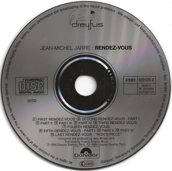 Jean-Michel Jarre : Rendez-Vous (CD, Album)