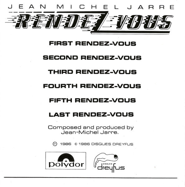 Jean-Michel Jarre : Rendez-Vous (CD, Album)