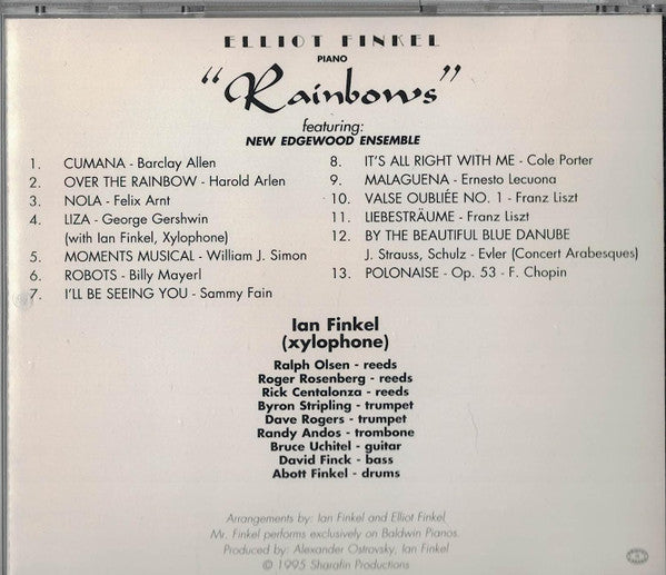 Elliot Finkel Featuring New Edgewood Ensemble : Rainbows (CD, Album)