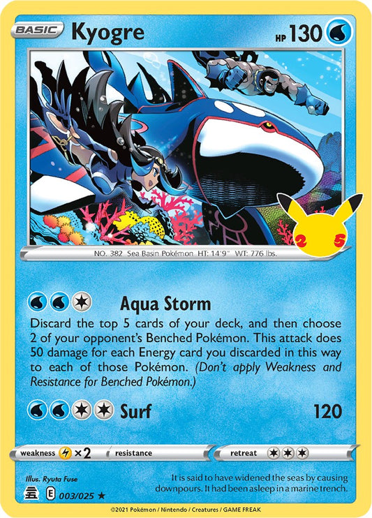 Kyogre [CLB - 003/025] Pokemon Trading Card