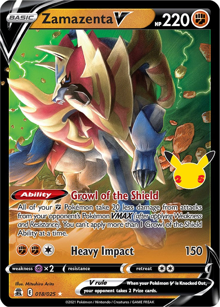 Zamazenta V [CLB - 018/025] Pokemon Trading Card