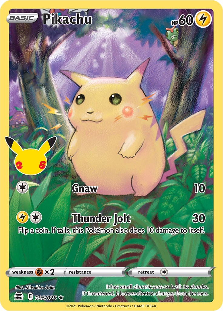 Pikachu [CLB - 005/025] Pokemon Trading Card