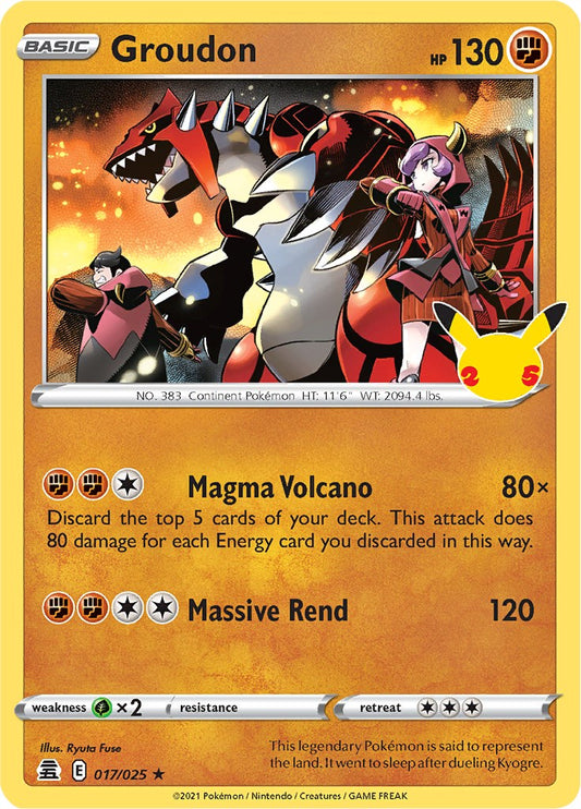 Groudon [CLB - 017/025] Pokemon Trading Card